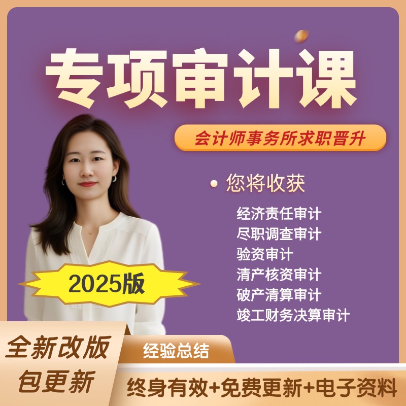 【安卓手机专拍】专项审计课 经济责任审计尽调等 会计师事务所面试