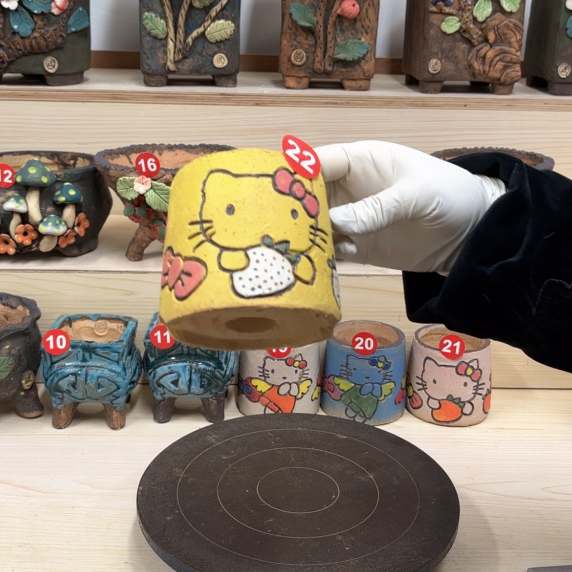 【闪购商品】紫砂花盆22号内口7外高9