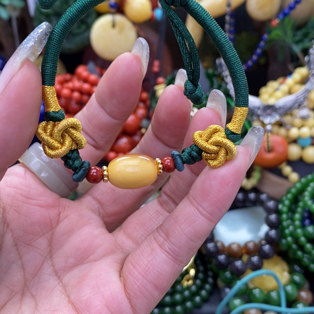 琥珀手链未镶嵌蜜蜡手串