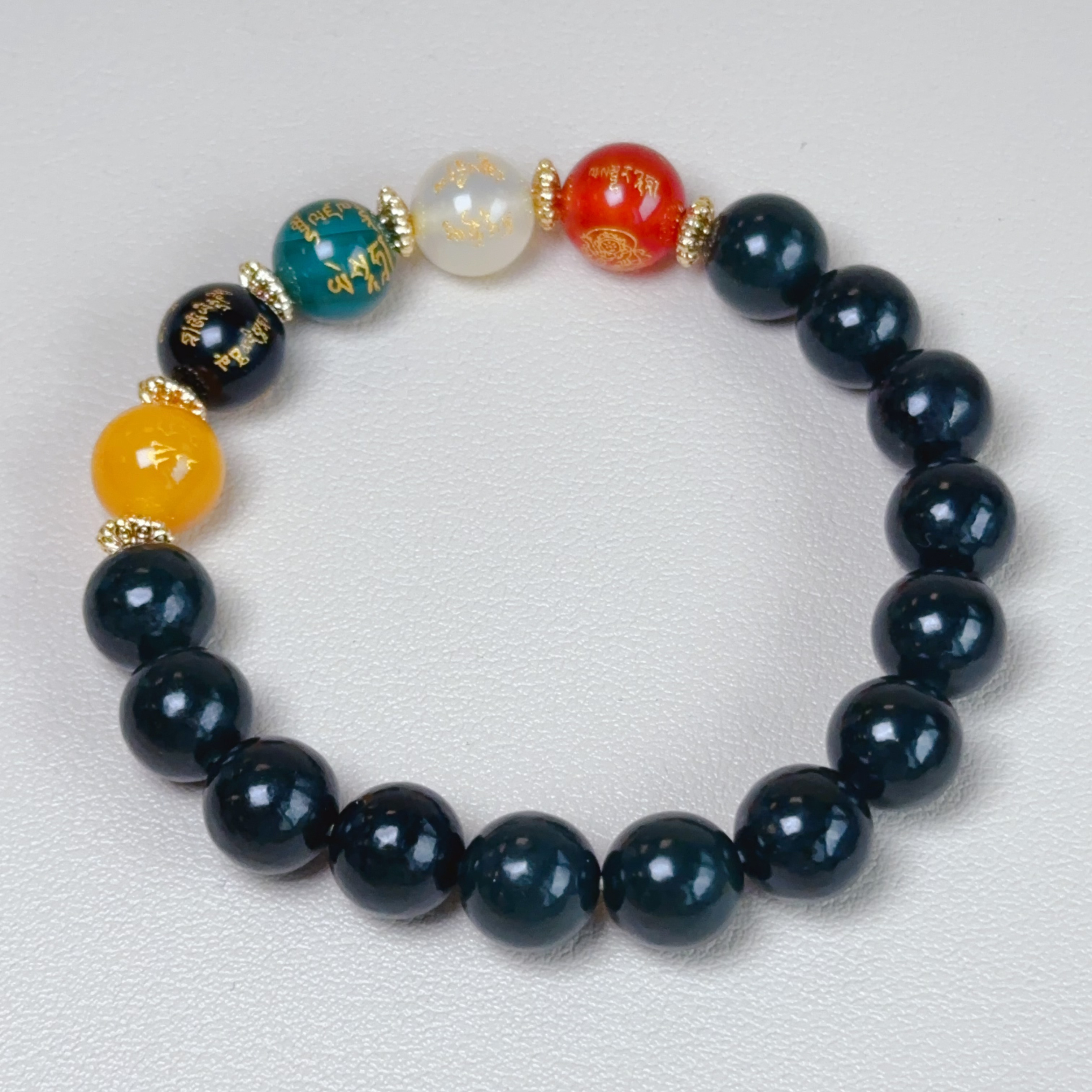 和田玉青玉手串百搭