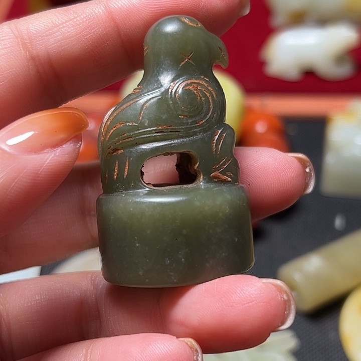 意***蝉和田玉（糖玉）未镶嵌挂件