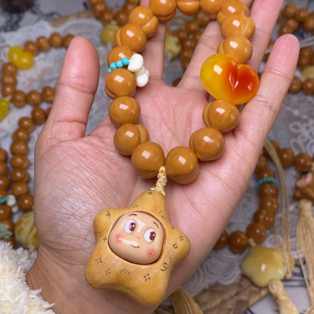 猴头核桃吊坠屁桃15加