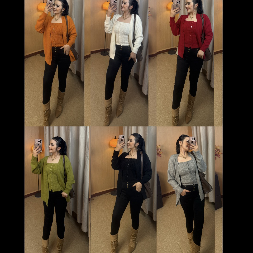 Rayhan三件套新款时尚百搭高弹休闲显瘦黑色蜜桃牛仔裤