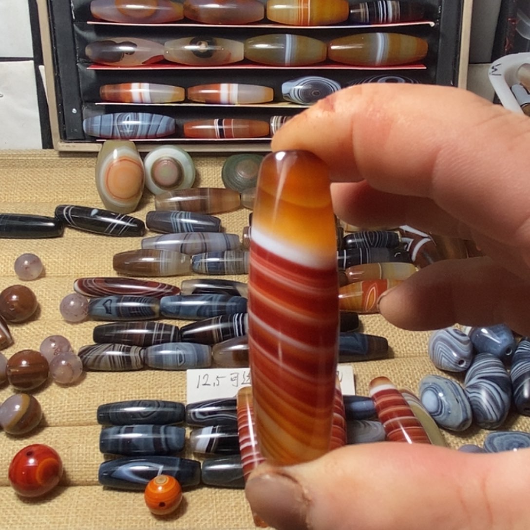 玛瑙/玉髓合金颈饰