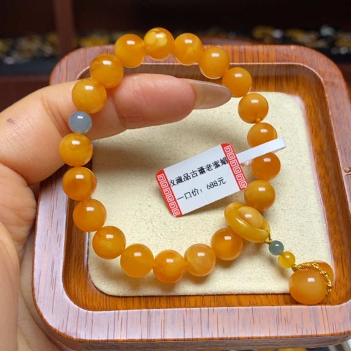 【闪购商品】蜜蜡手链未镶嵌手串