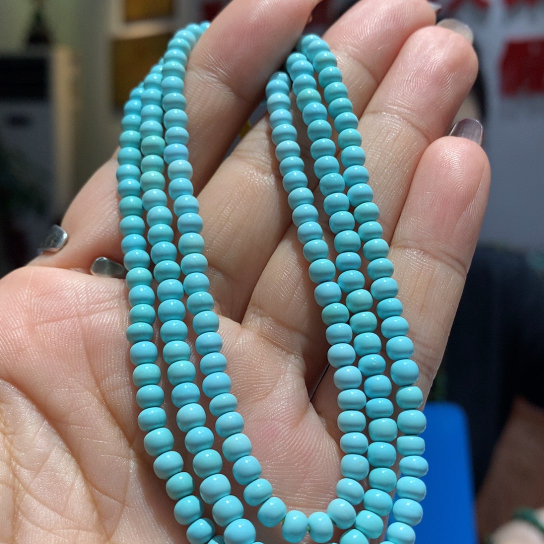 未镶嵌绿松石长链