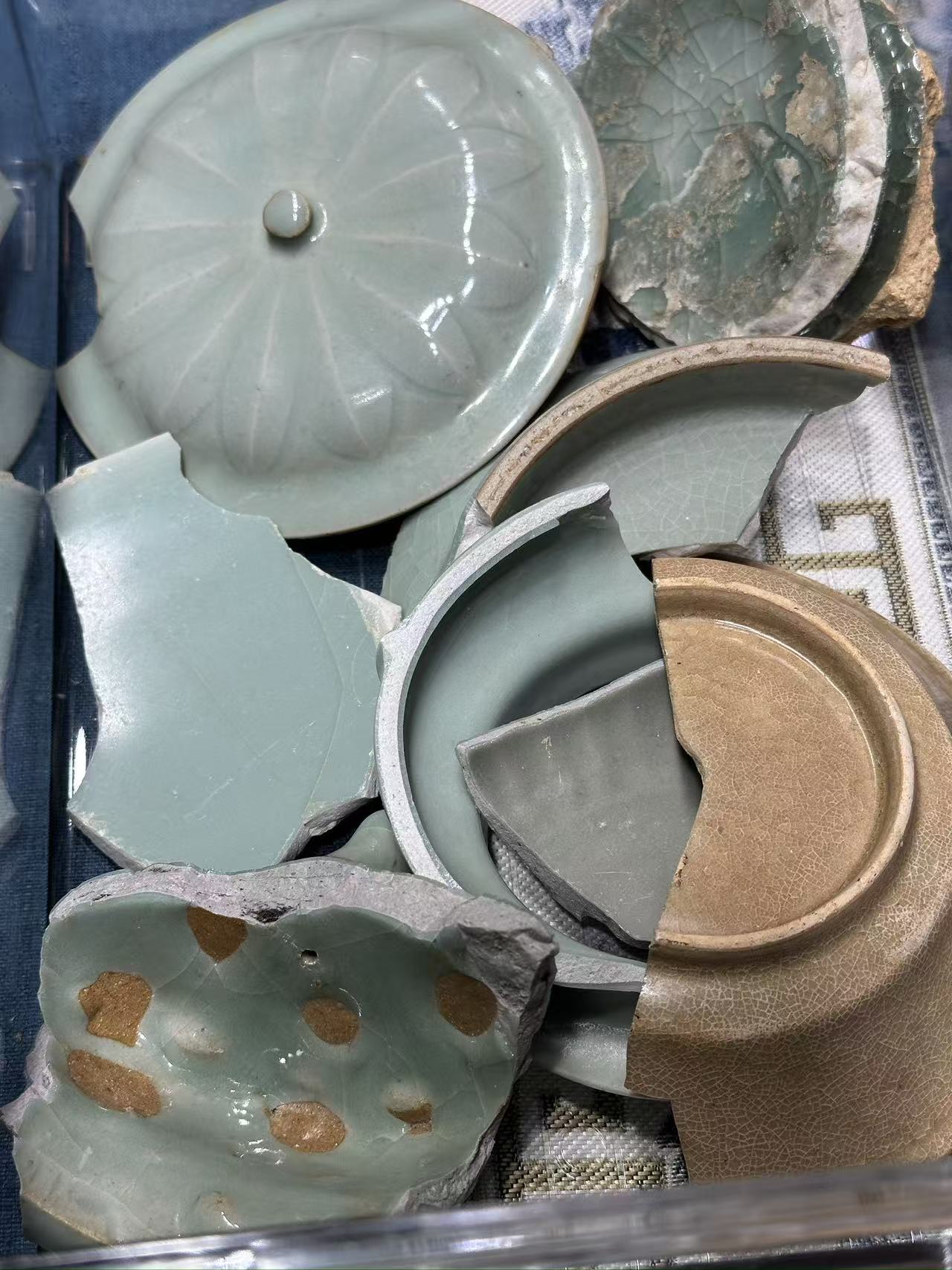 龙泉窑 龙泉青瓷 夜坞底