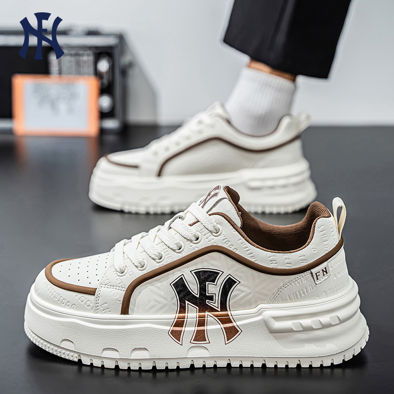FN男鞋秋季厚底增高小白鞋男士防滑耐磨运动休闲鞋学生百搭板鞋男