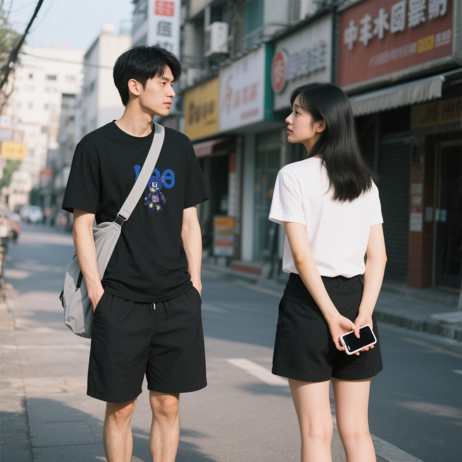 B【一折粉丝福利】夏季潮牌男女同款百搭圆领T恤