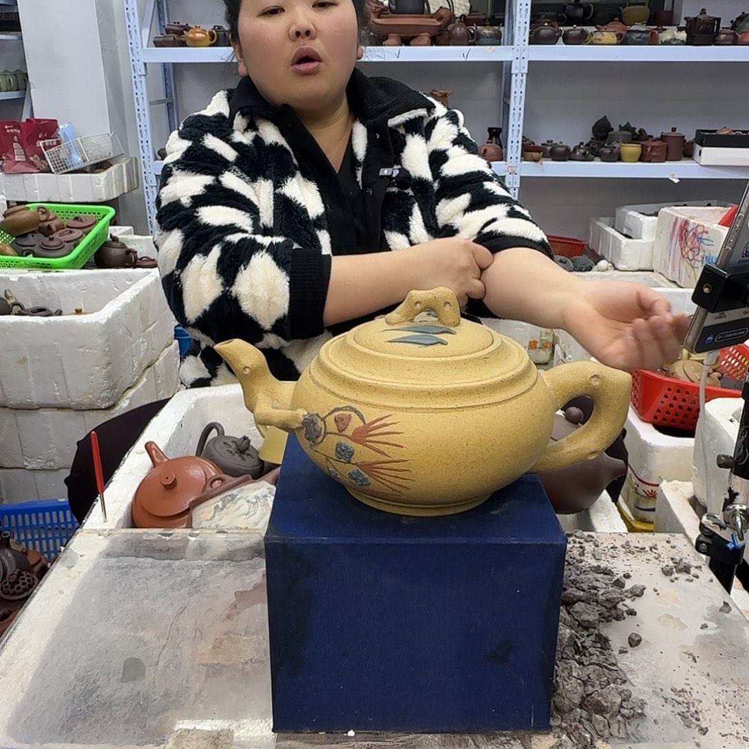 茶壶紫砂宜兴紫砂壶瑕疵处理