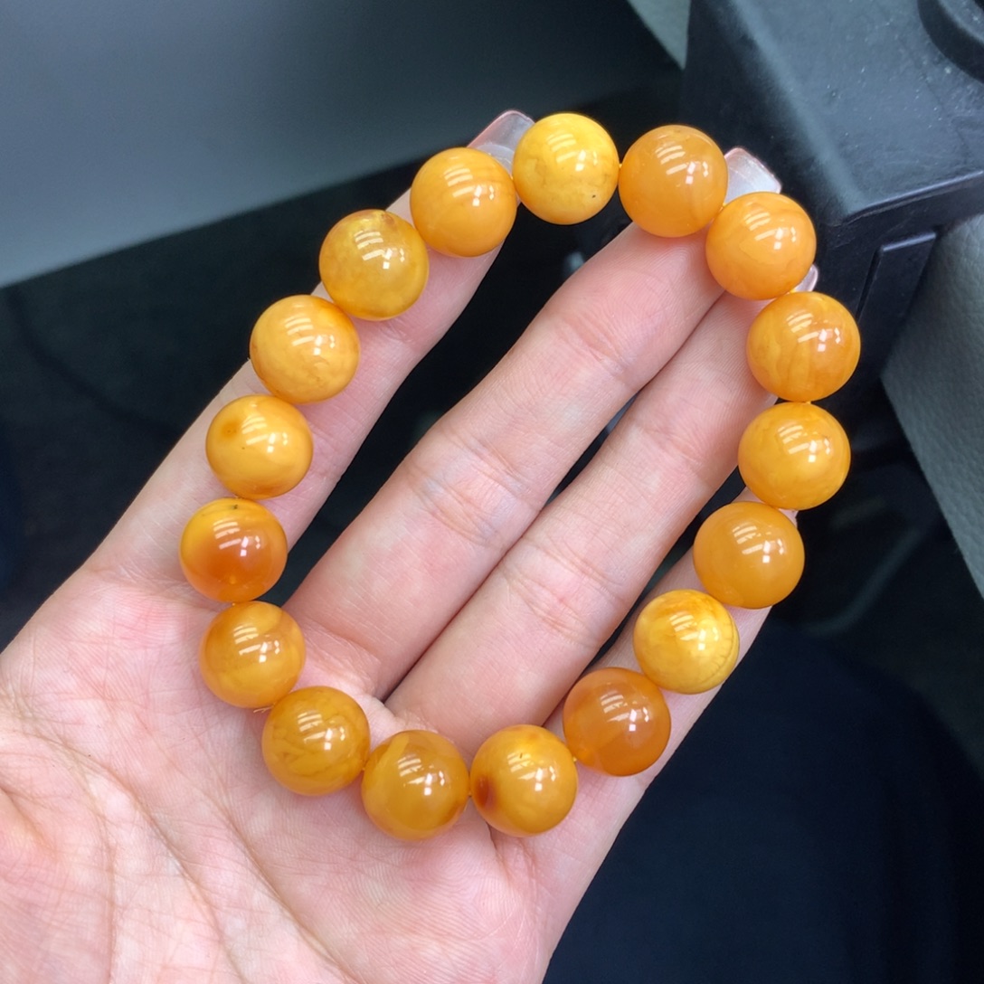 琥珀未镶嵌珠宝奇石12mm➕