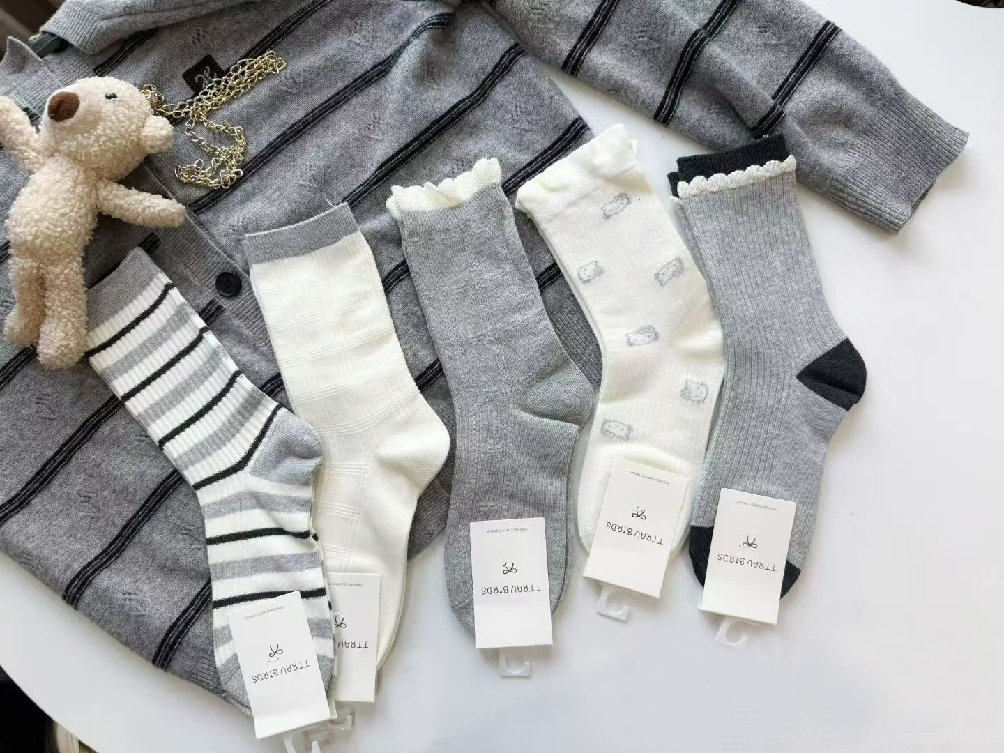 【袜小匠推荐】秋季新品韩系小清新可爱风森系时尚少女中筒袜