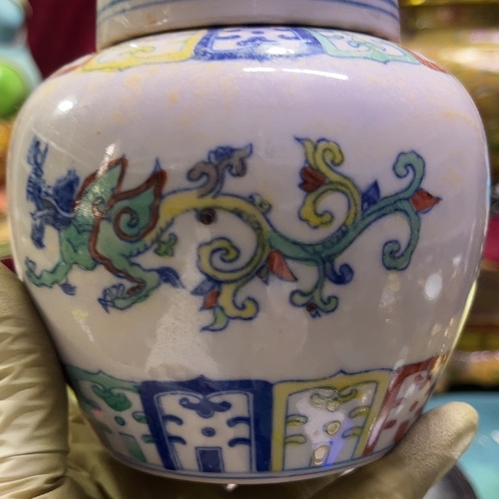 盖碗摆件瓷器摆件摆件