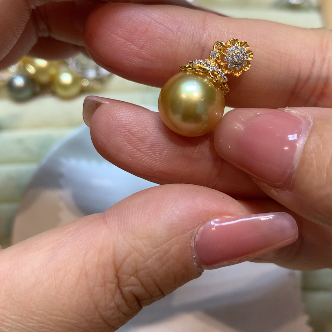 海水珍珠颈饰银S925镶嵌