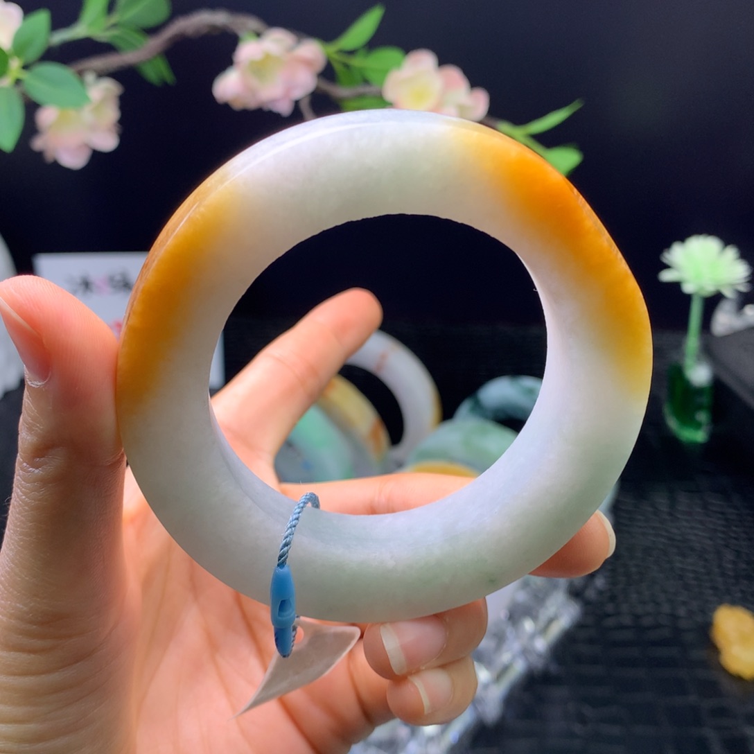 定制翡翠未镶嵌手镯55-65
