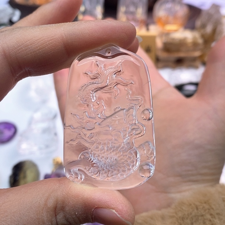 水晶颈饰未镶嵌虎**弟定制