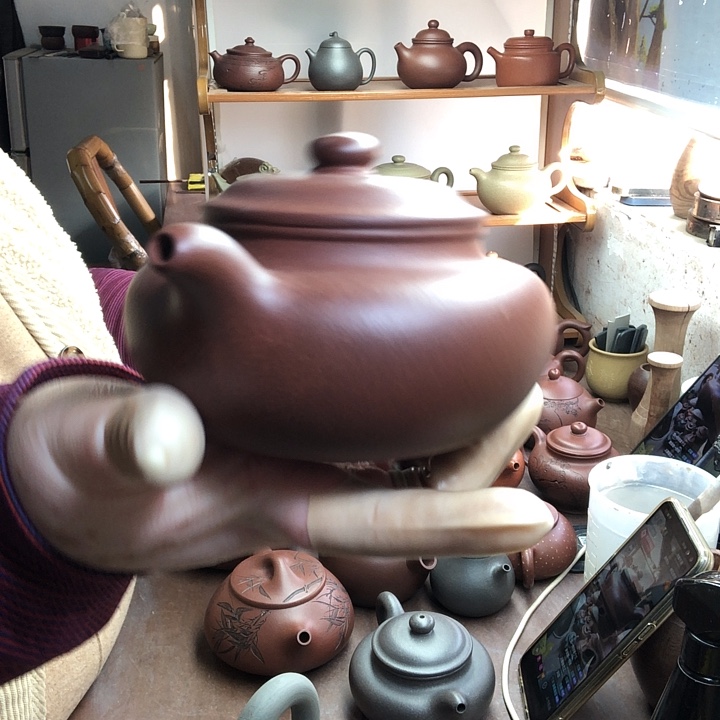 茶壶紫砂留*?徒弟做大仿古