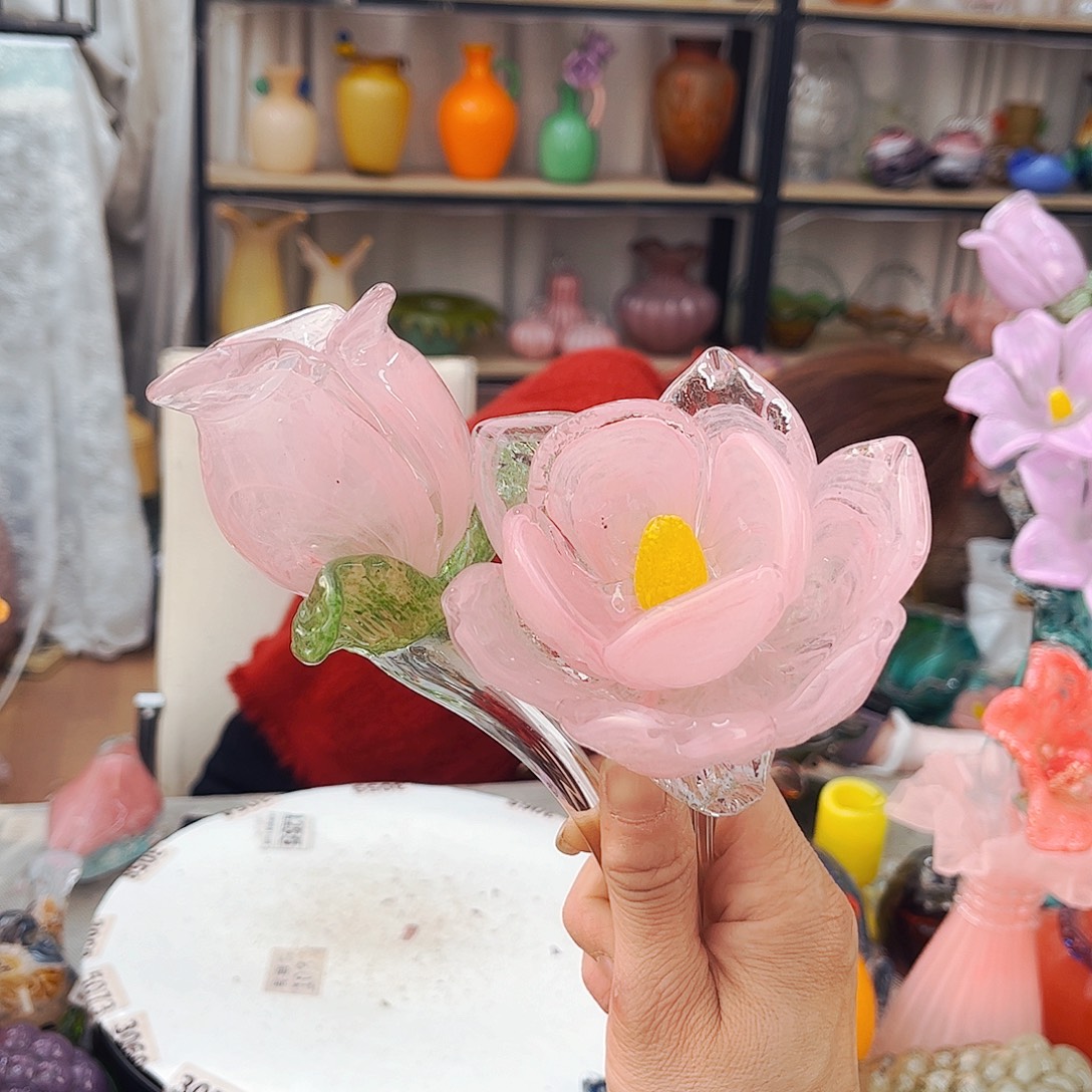 君***九2朵不完美福利家悦琉璃工艺品