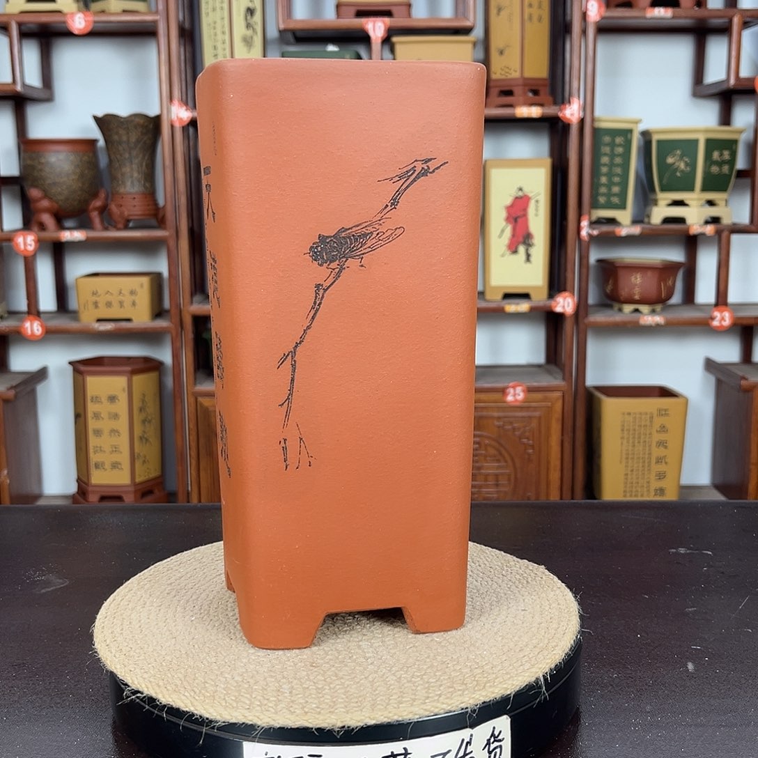 柳***上花盆紫砂紫砂花盆