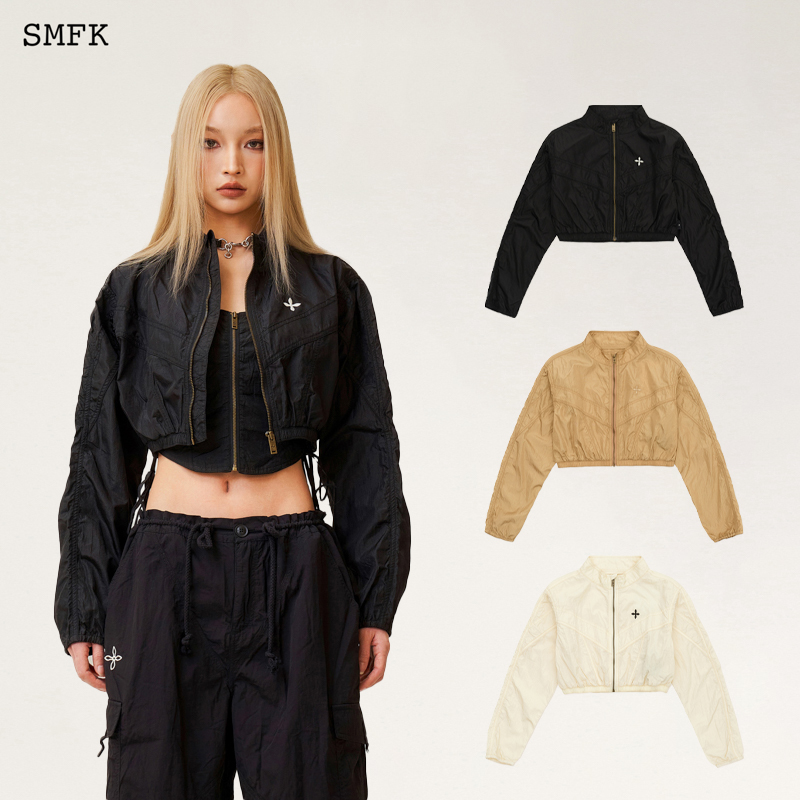 SMFK皮肤衣慢跑短身夹克 UG012B1轻薄遮阳户外运动外套