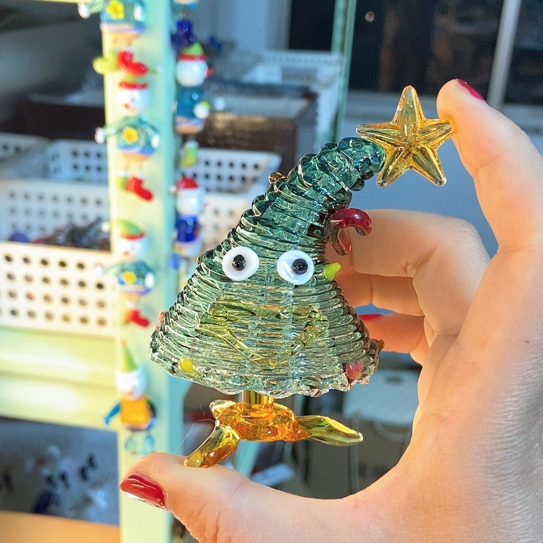 琉璃手工艺品表情树