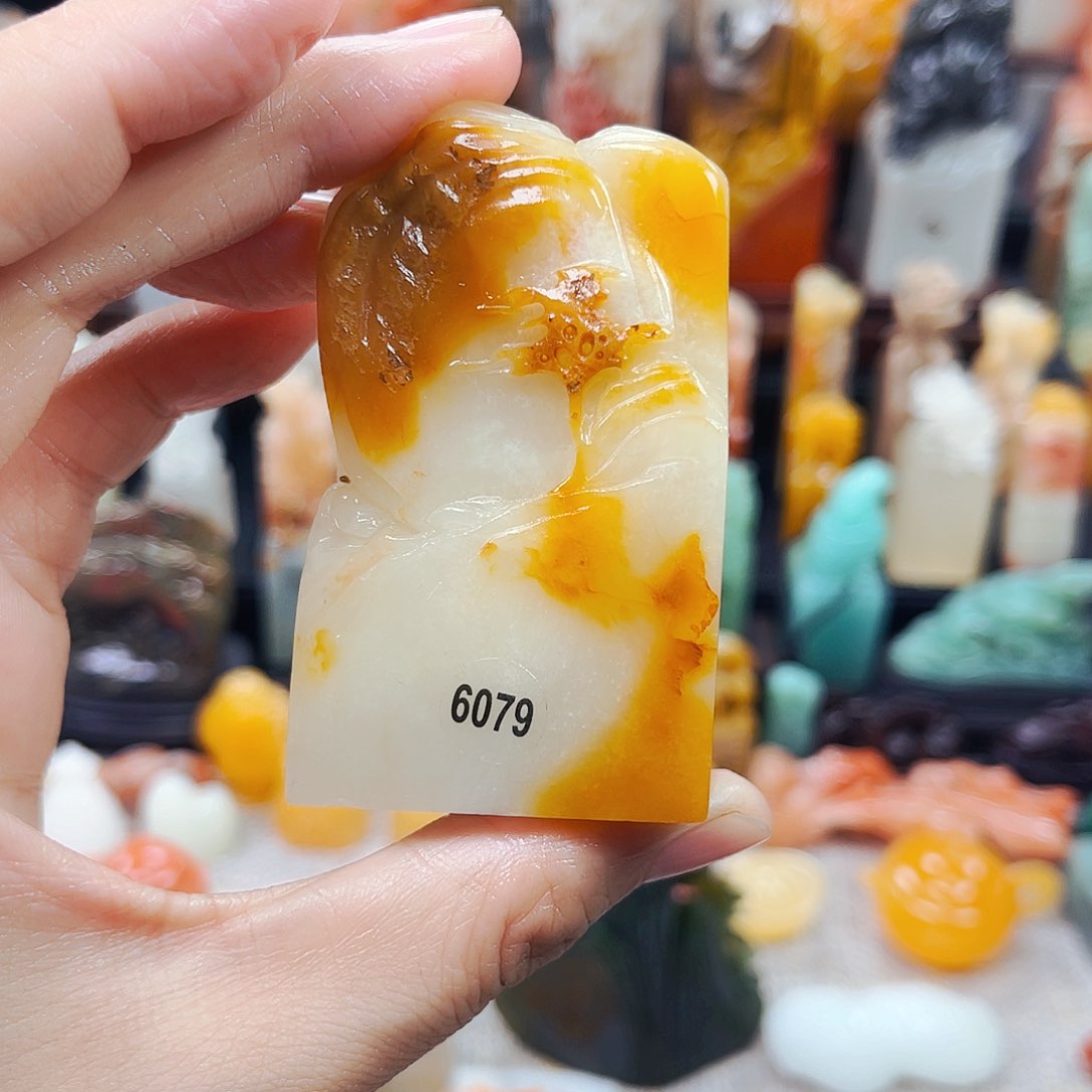 寿山石印石不**立6079包邮包刻