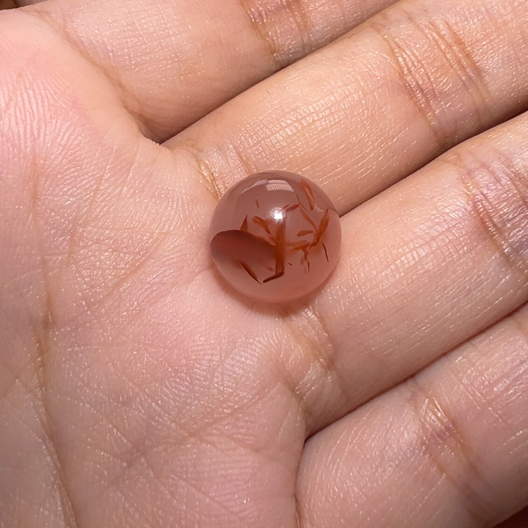 南红玛瑙珠宝奇石未镶嵌玉*冰飘圆珠