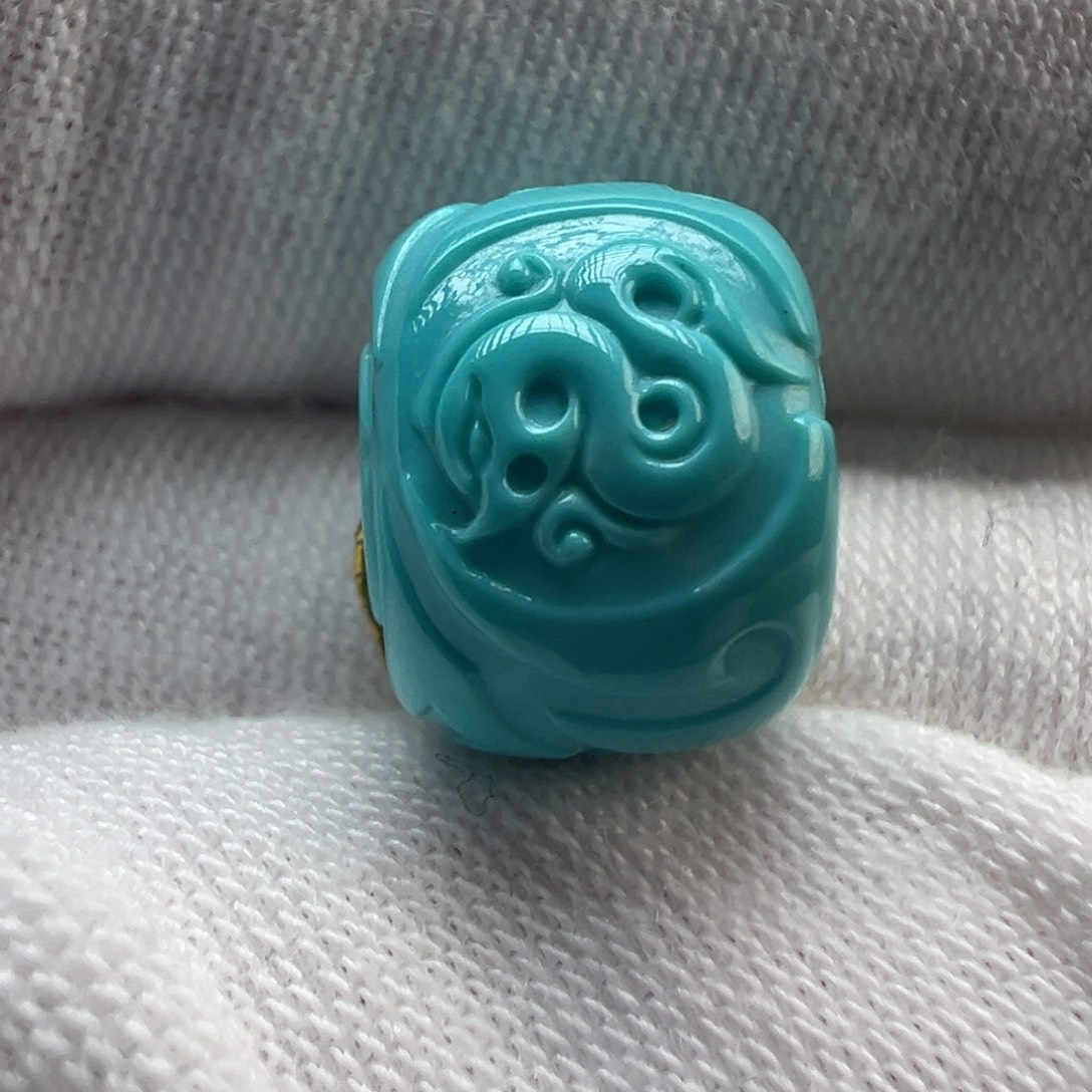 绿松石未镶嵌配饰11.8×9.1