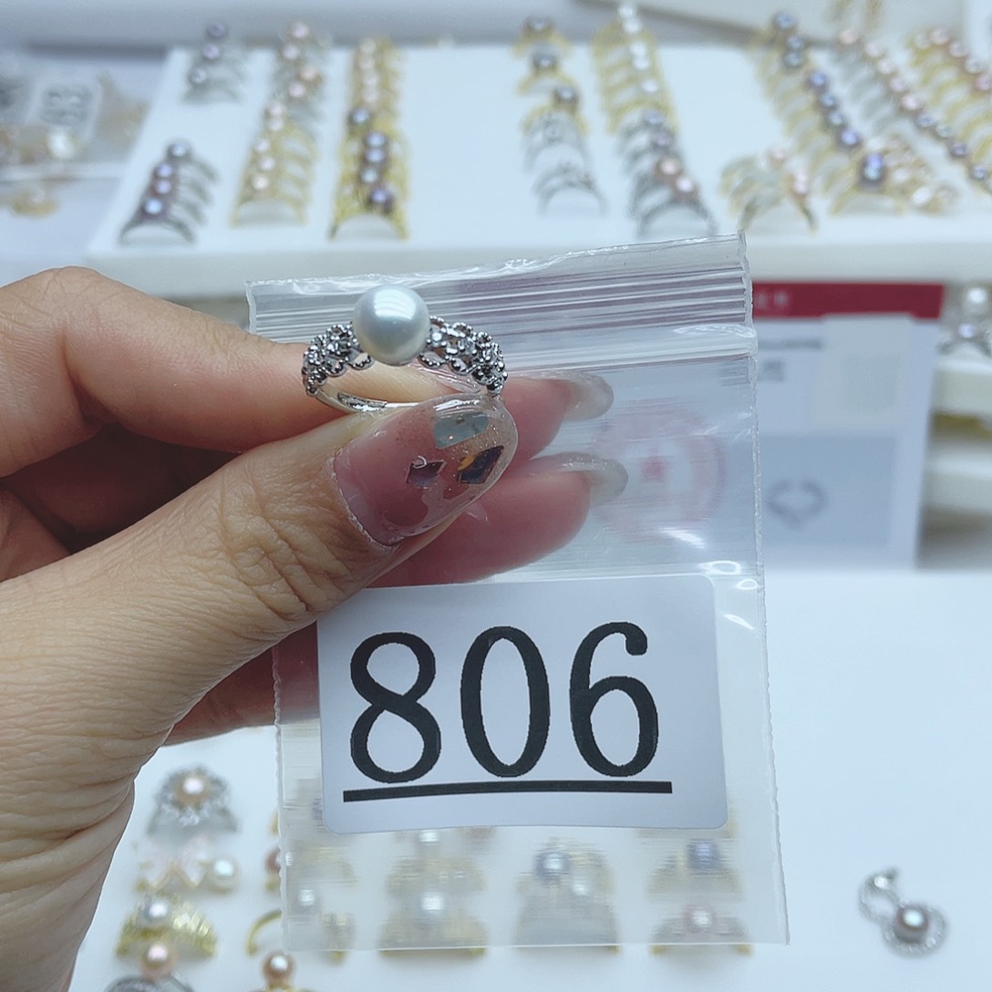 淡水珍珠珠宝奇石合金806