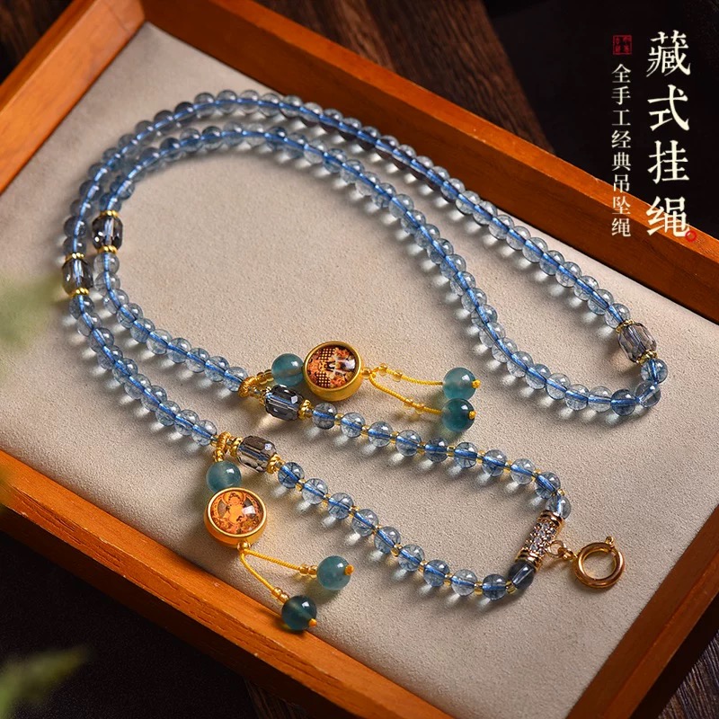 非金属布艺项链 【请卡专用 单绳不发】藏式手工编织首饰项链绳 