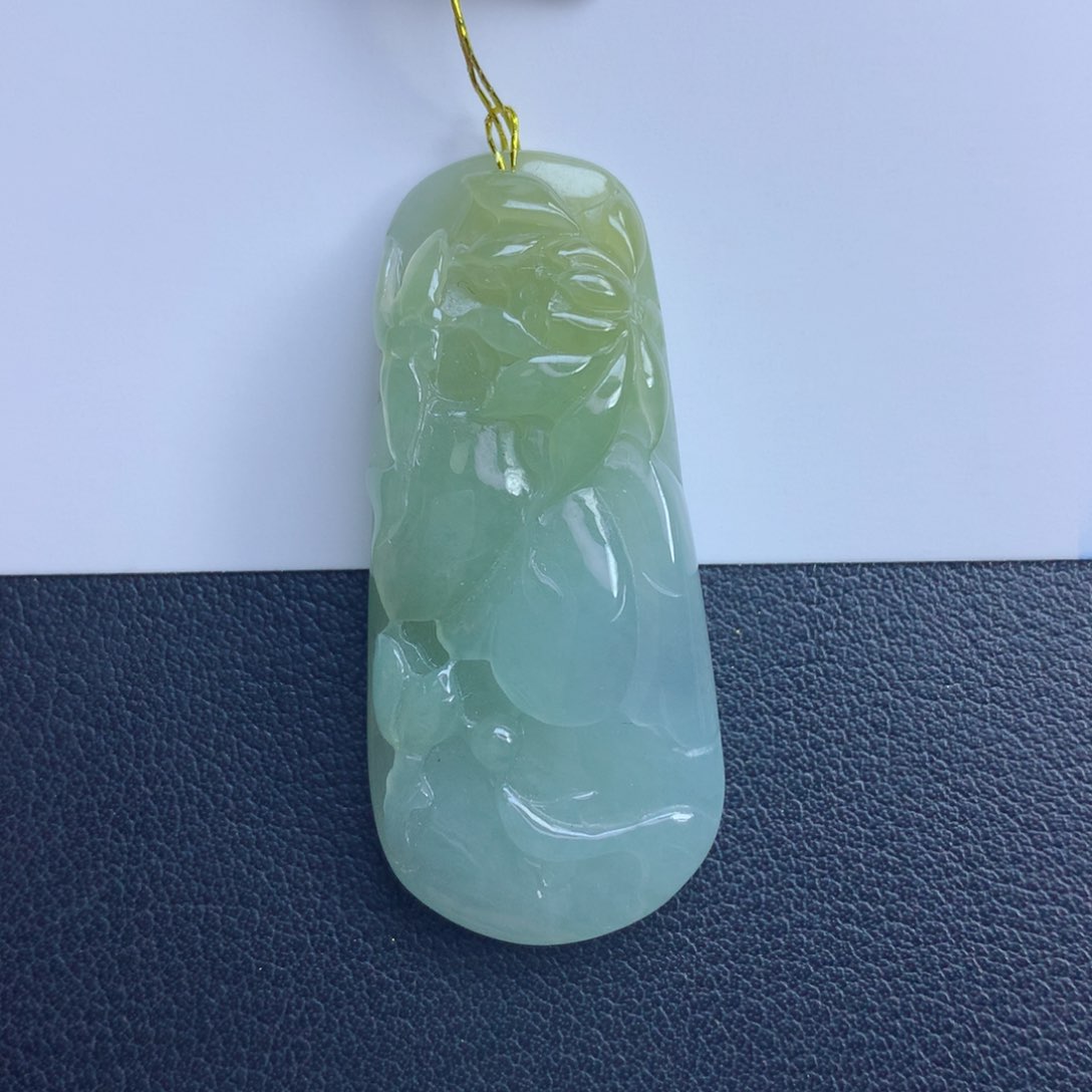 翡翠颈饰未镶嵌一品清廉