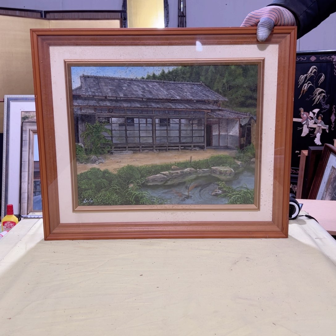 绘画丹*屏风框画茶空间设计