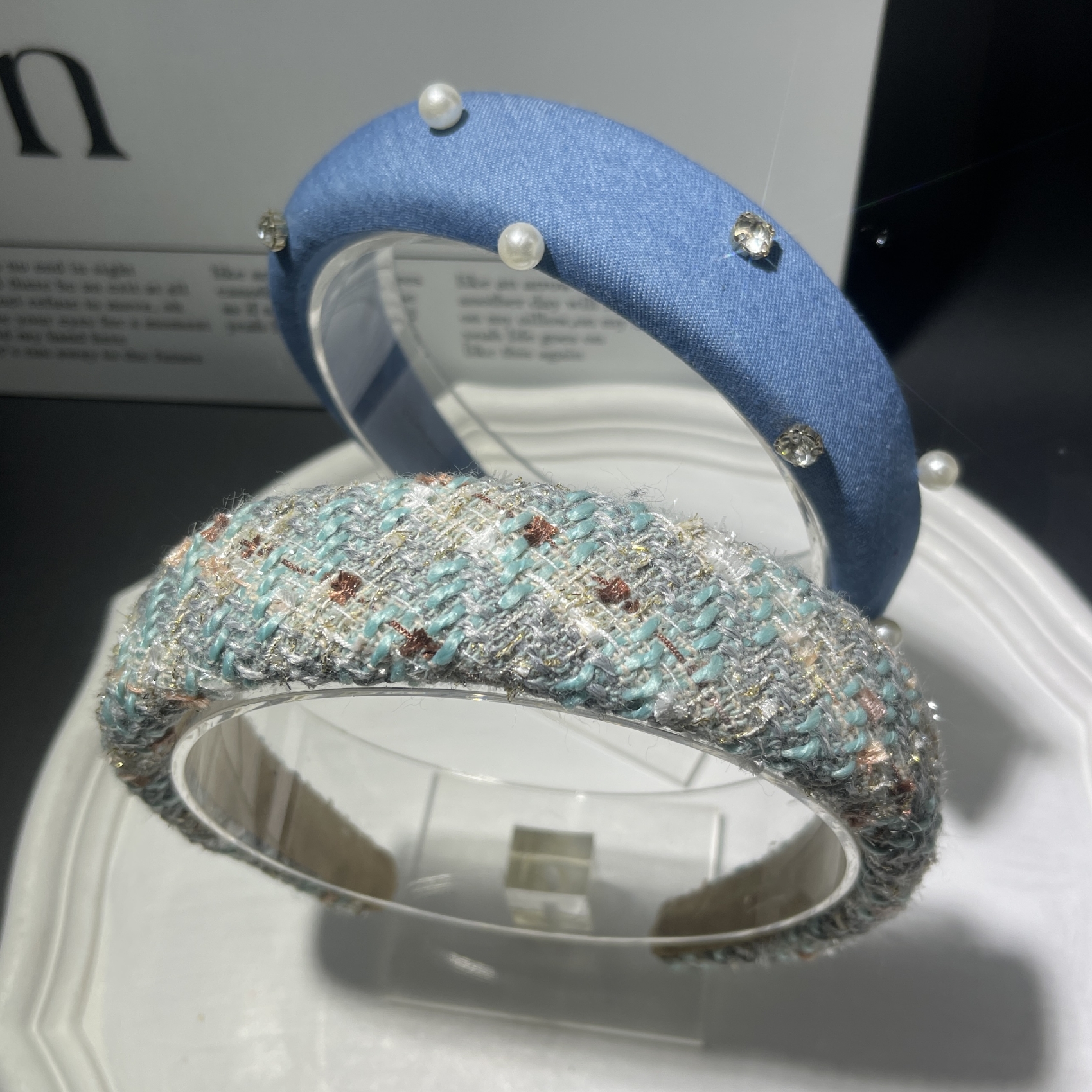 直播间孤品组合装2个 高颅顶发箍头箍发卡