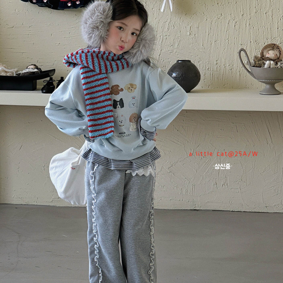小猫集邮册·2025秋～小狗印花卫衣5738花边卫裤1060女童可爱