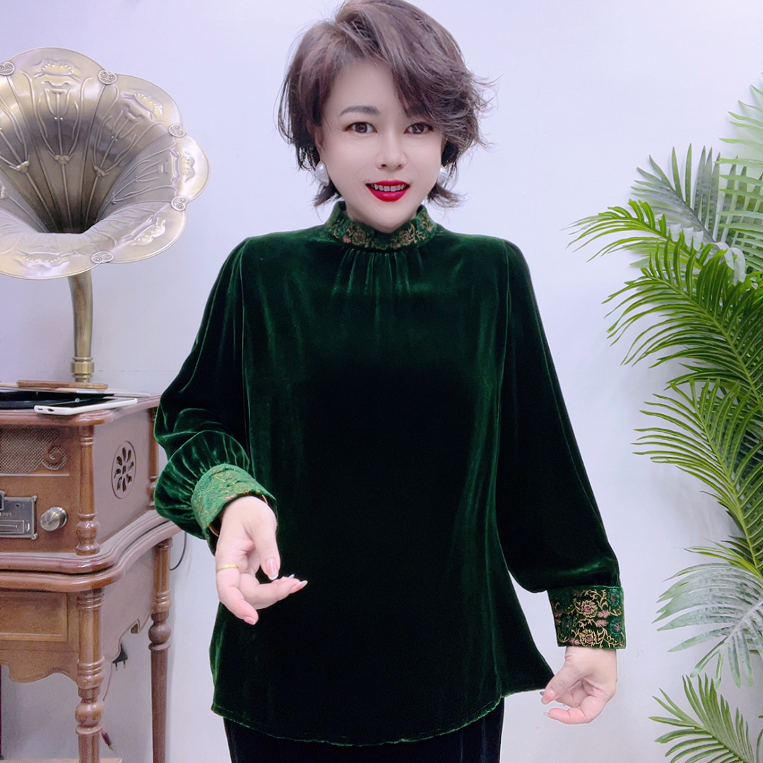 桑蚕丝小衫显瘦气质洋气休闲百搭时尚10A2256