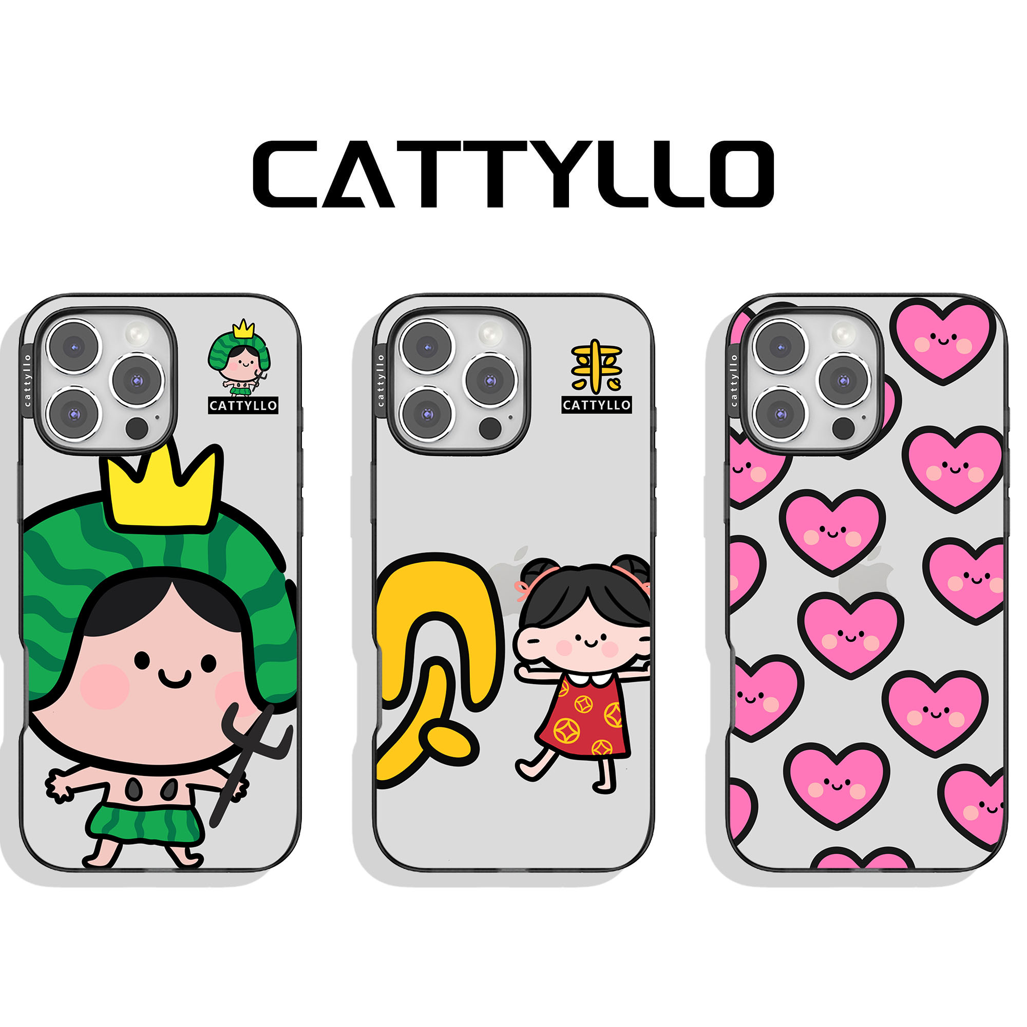 CATTYLLO【西瓜女孩】适用于苹果iphone16pm个性防摔手机壳