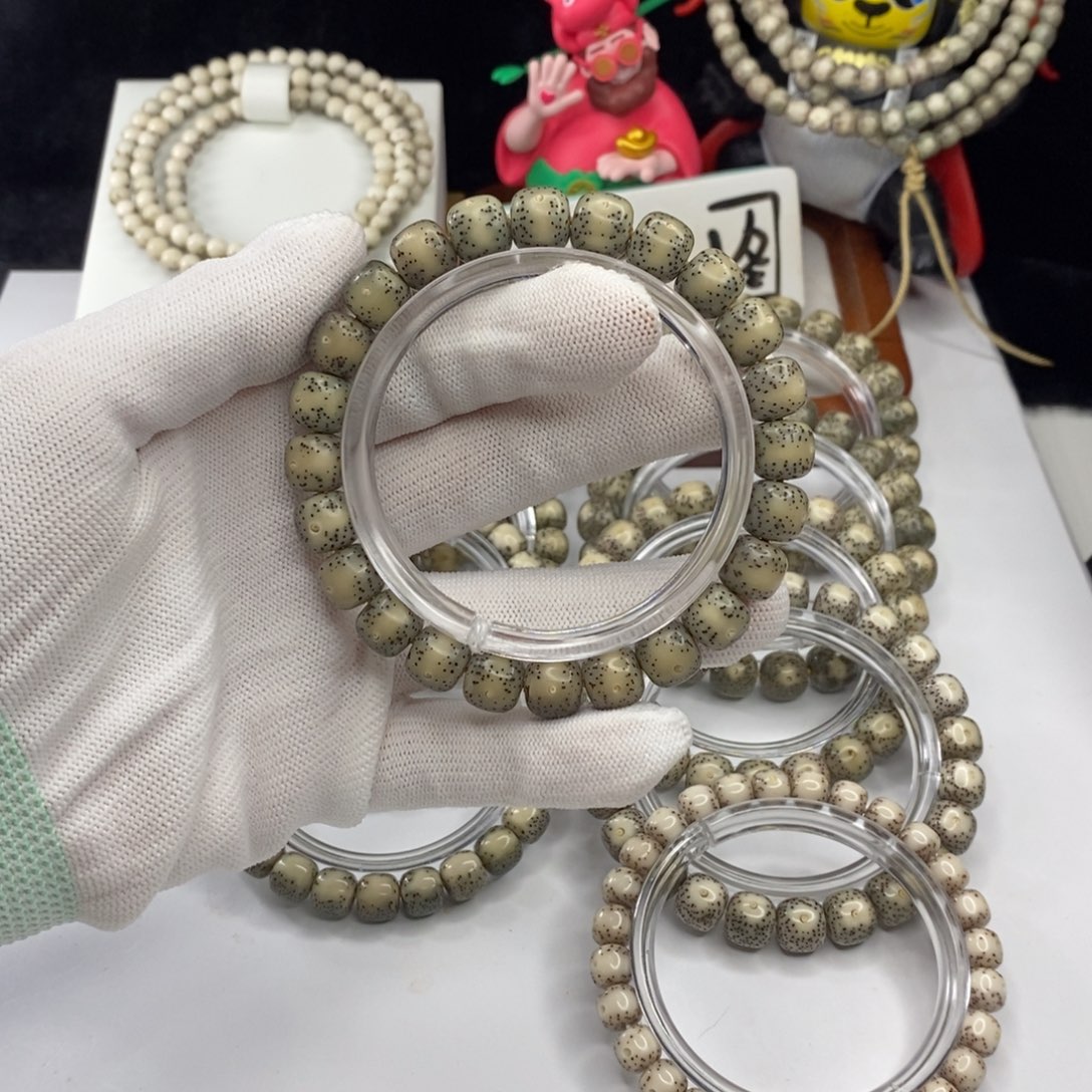 手串星月菩提卡10糯冰一线天