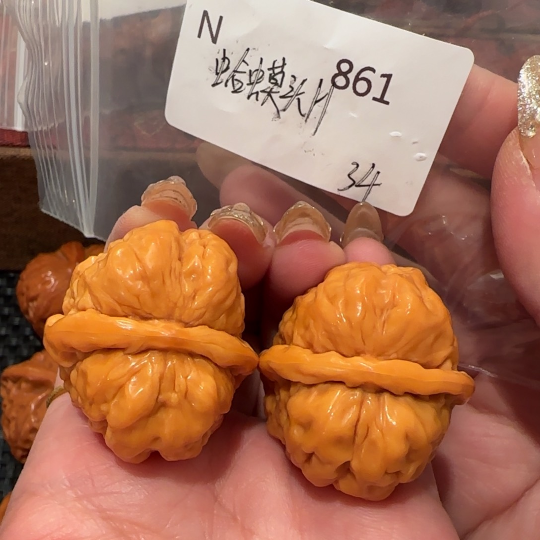 桃核吊坠J蛤蟆头34精品