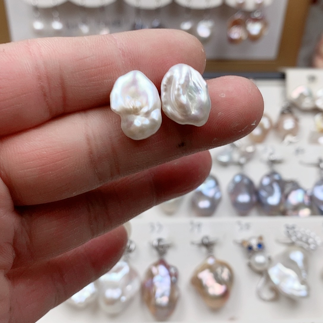 淡水珍珠颈饰银S925镶嵌