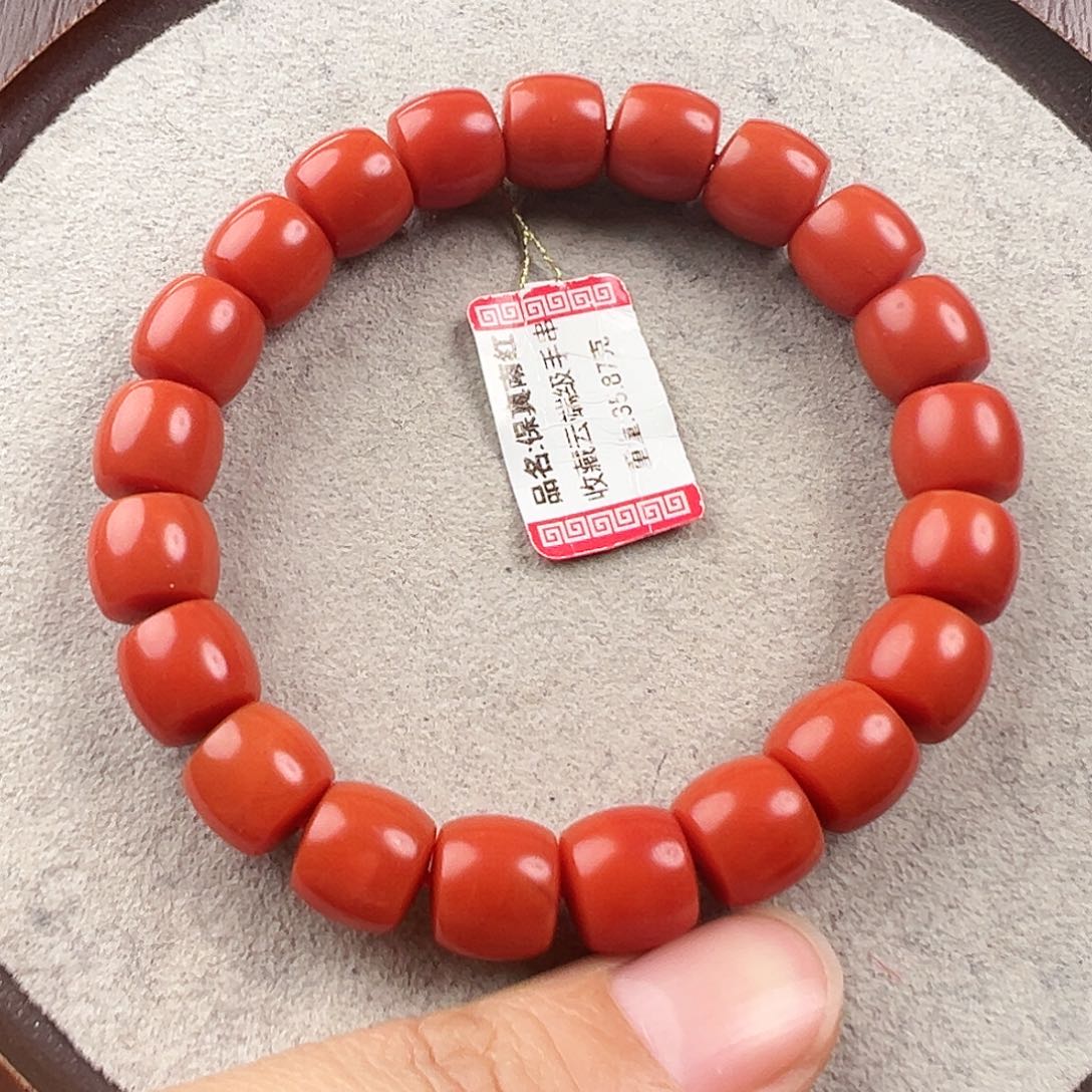 南红玛瑙手串未镶嵌