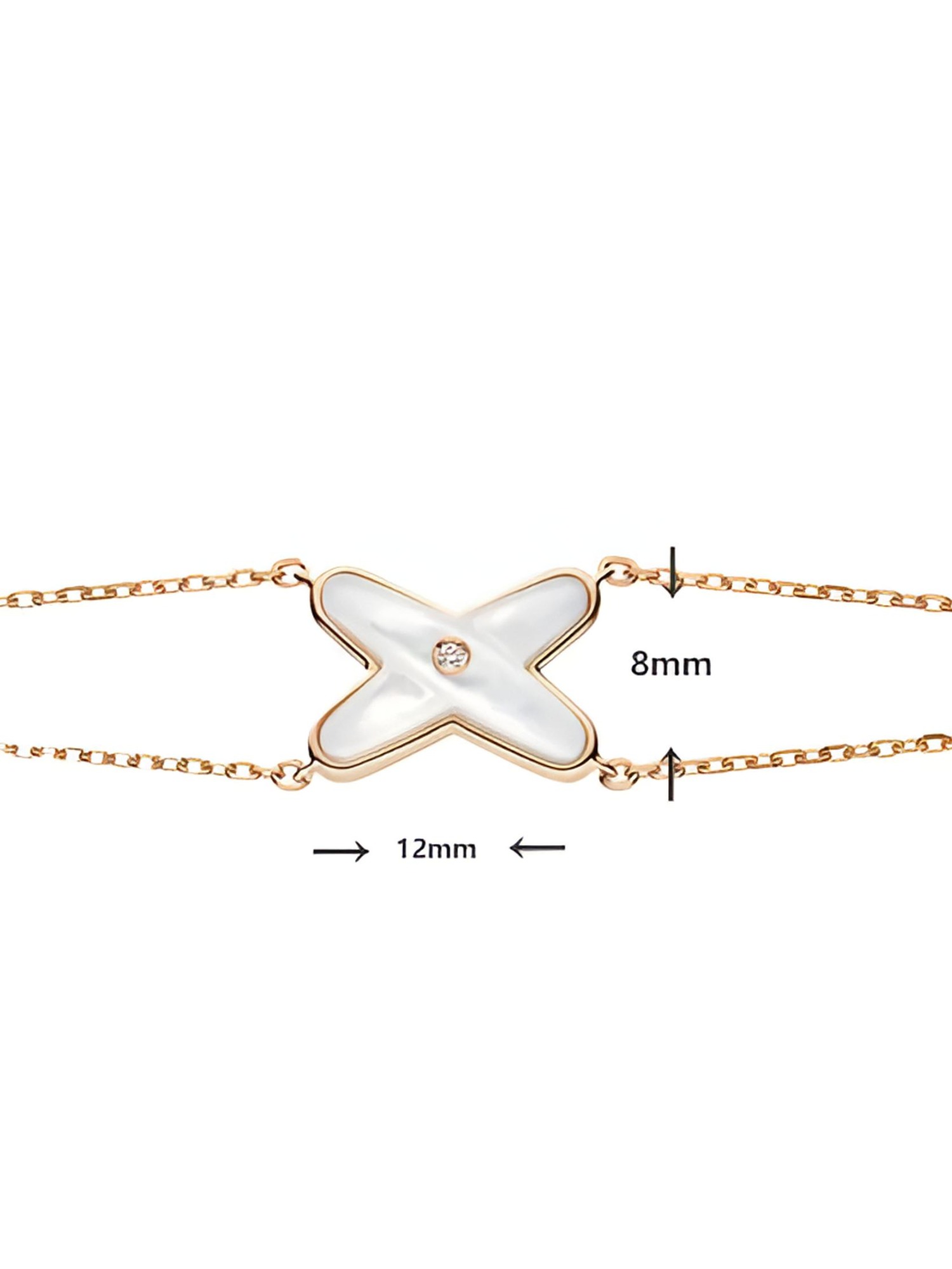 尚&美X型贝壳项链、手链、耳钉