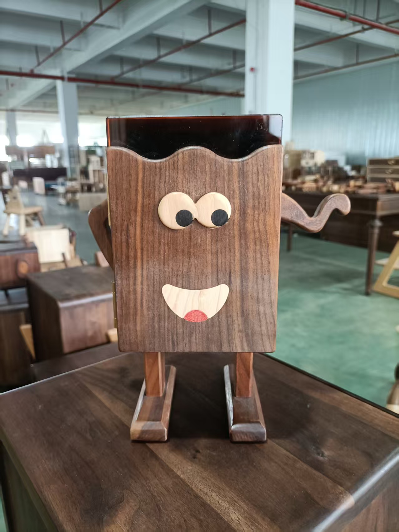 沐沐的房间家用简约中式大眼睛收纳叉腰柜