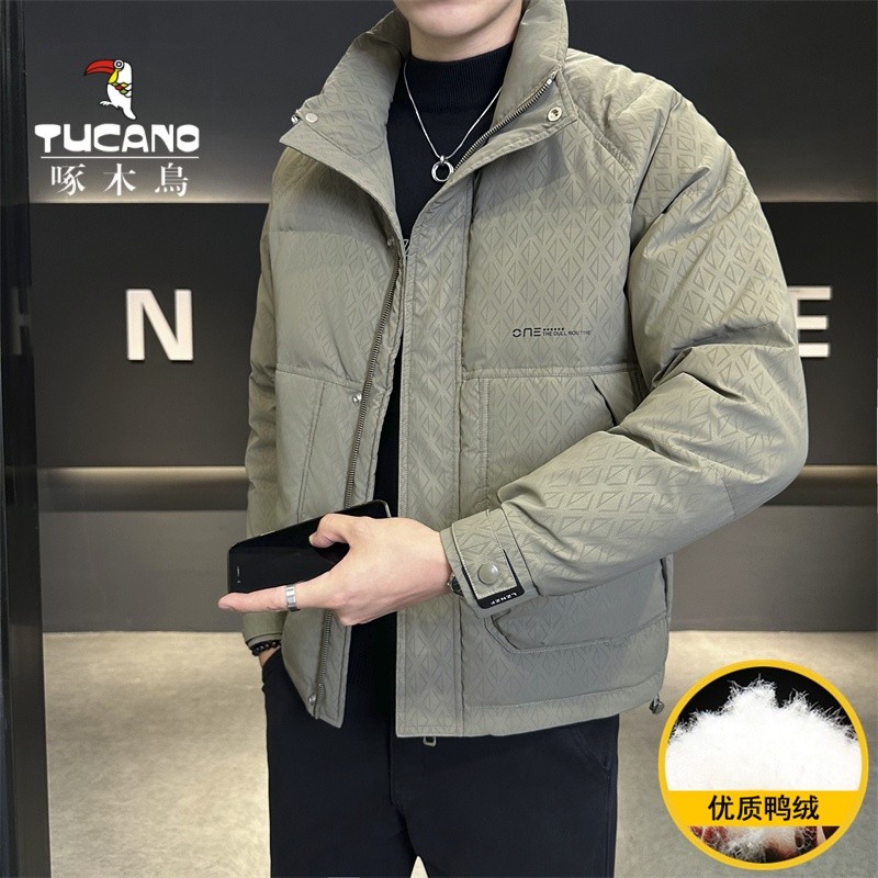 TUCANO/啄木鳥免烫保暖男士冬季鸭绒防风潮流短款冬立领双11好物