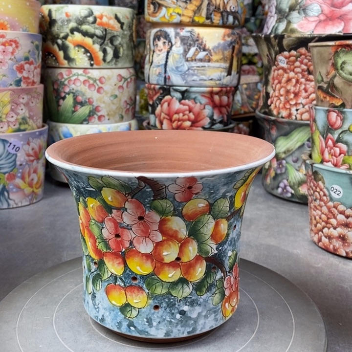 红陶景德镇艺术手绘作品