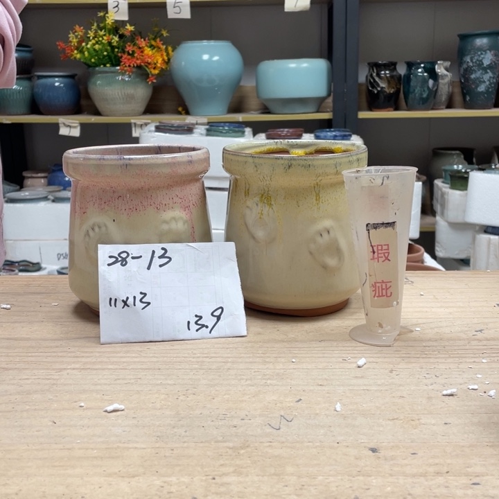 紫砂花盆多肉花盆微瑕13