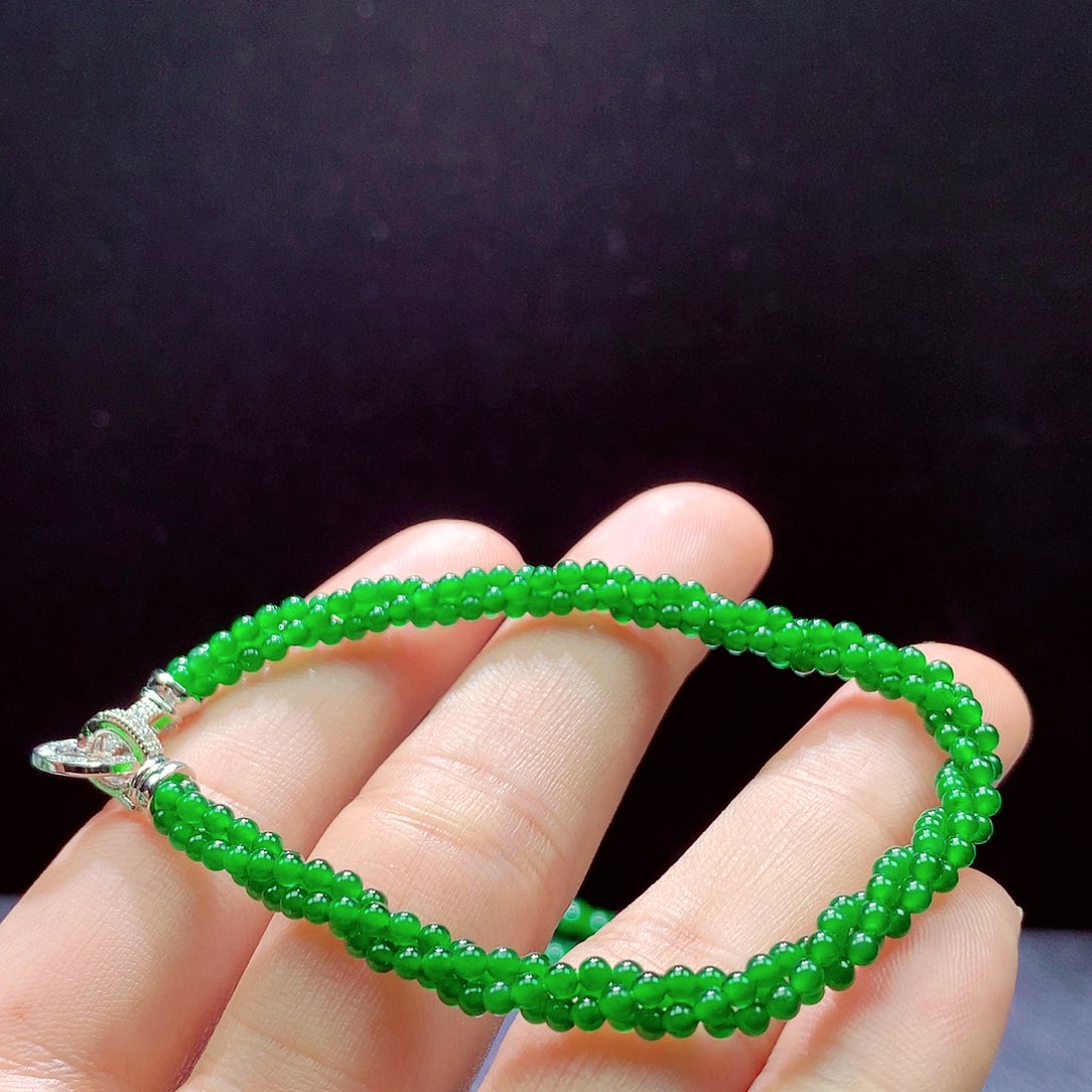 翡翠手链未镶嵌手链