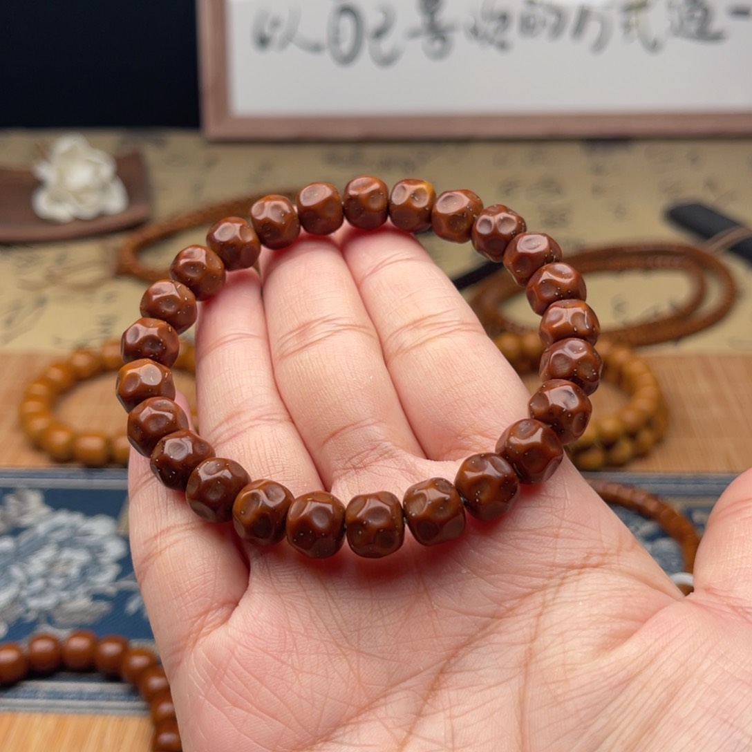 紫金鼠手串实心无相9➕