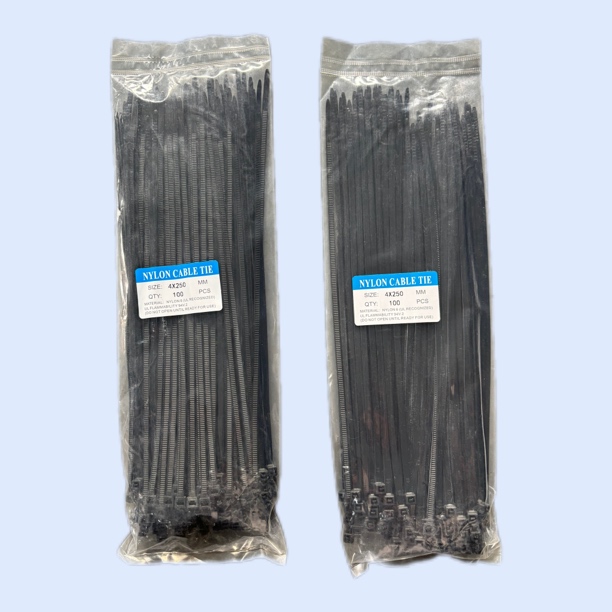 自锁高货工业级黑色尼龙汽车/摩托车/电动车扎带