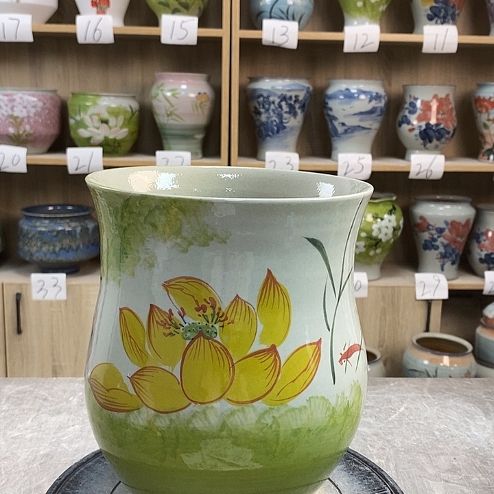 缸23xp景德镇陶瓷花盆