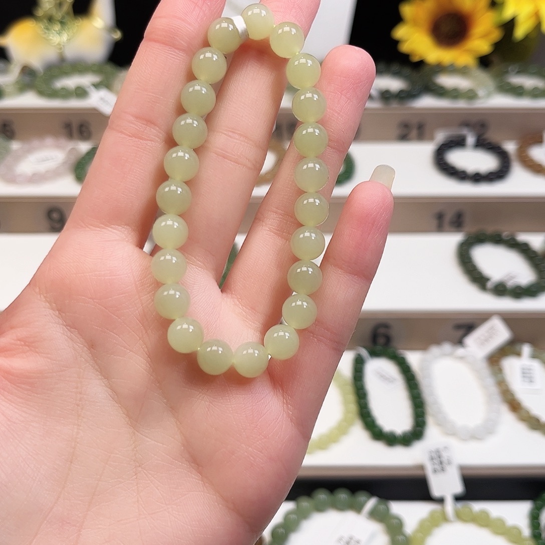 泡****和田玉未镶嵌手链